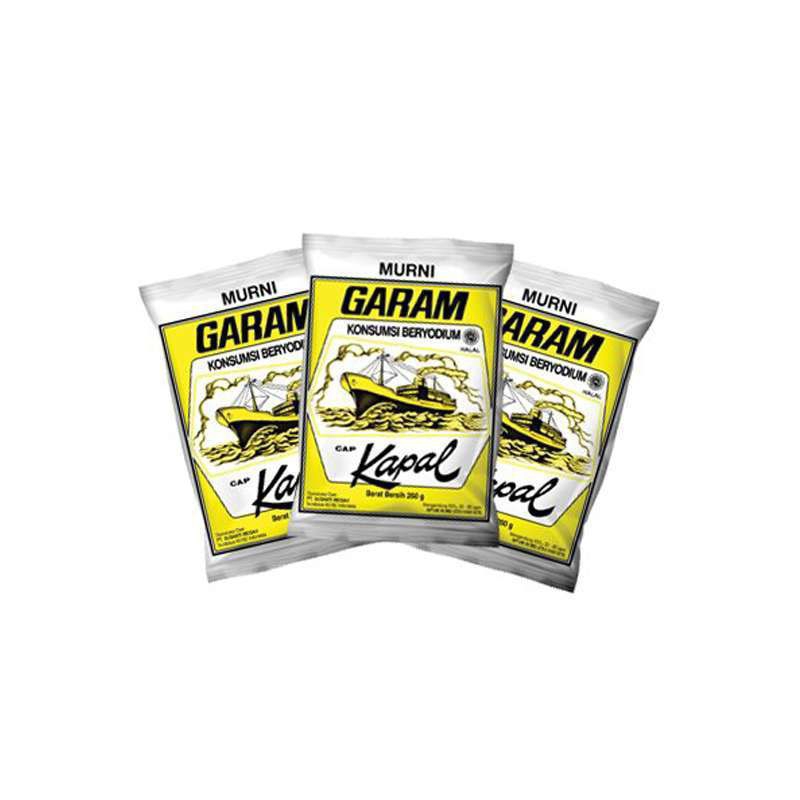 

Garam Kapal 250 gram isi 3 pcs