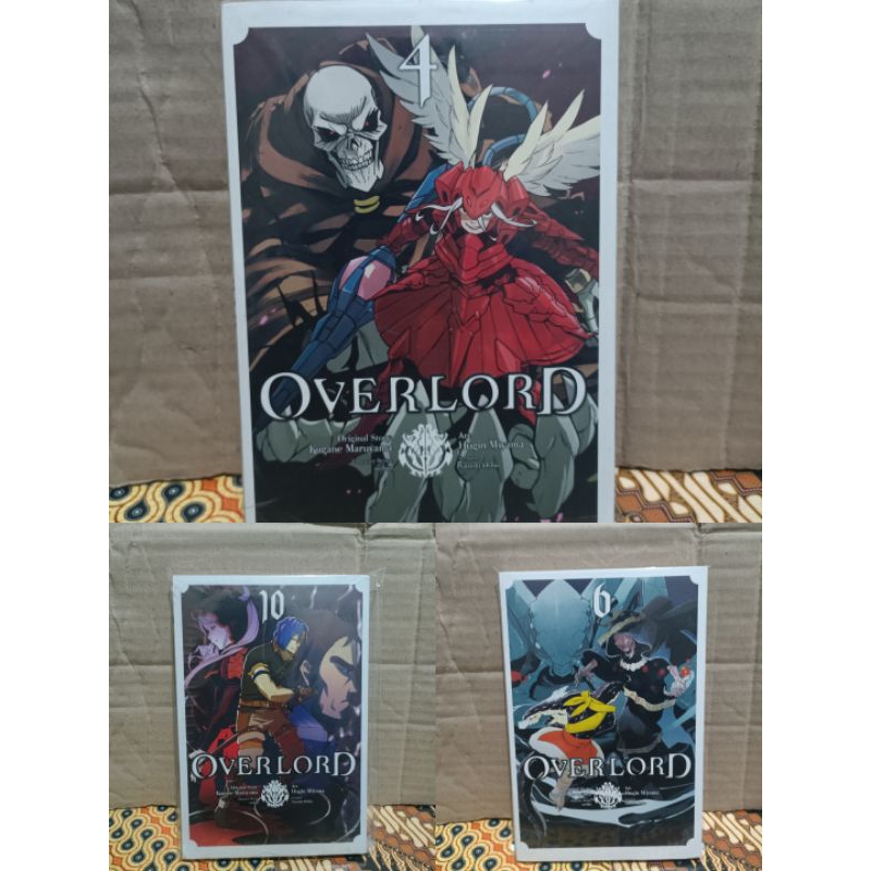 Komik manga impor overlord 4,6,10 segel / komik manga impor overlord vol 4,6,10 segel