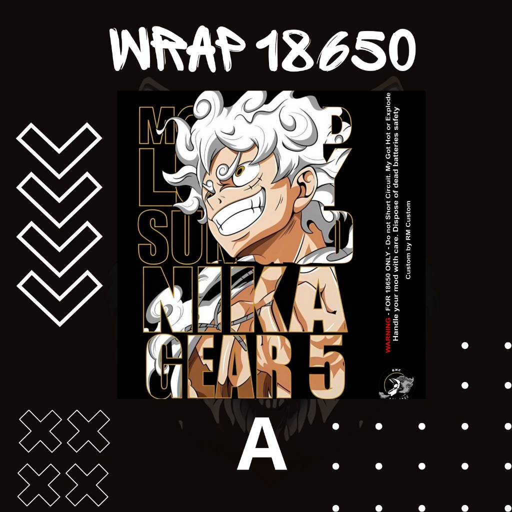 

Wrap baterai 18650 Seri one piece