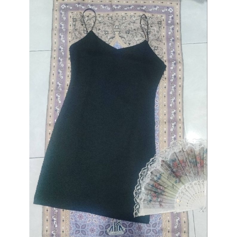 preloved mini black dress party prom night birthday party dress