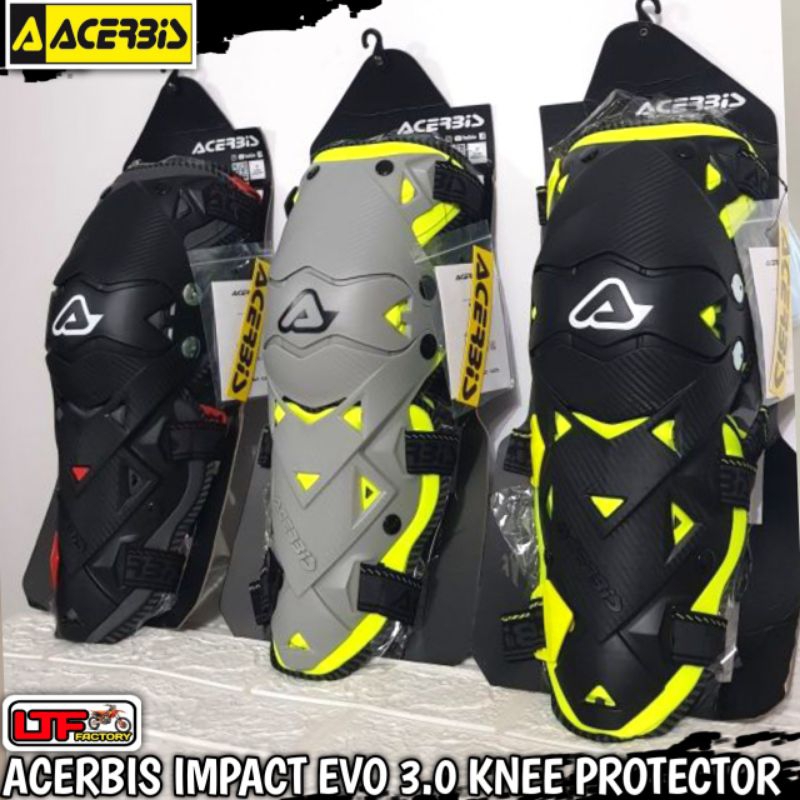 ACERBIS IMPACT EVO 3.0 KNEE GUARD PROTECTOR - DEKER LUTUT KAKI SEPEDA BMX MTB DH DOWNHILL - ADVENTUR