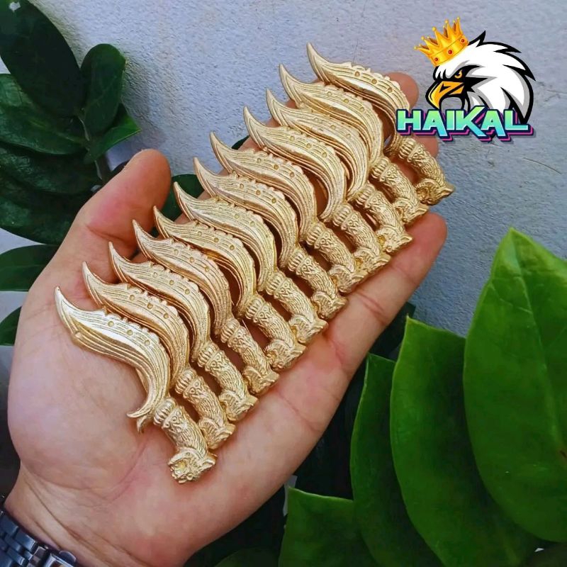 12pcs pin kujang besar bros kujang logam ukuran besar paket hemat untuk usaha