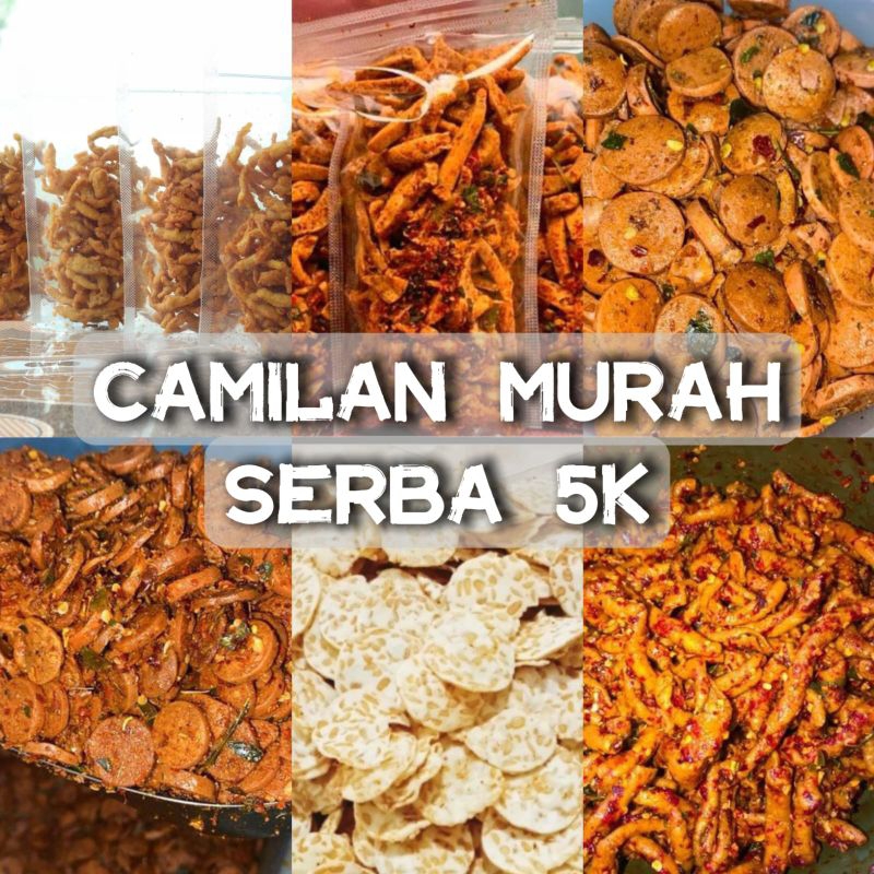 

cemilan serba 5 ribu di jamin 100%enak