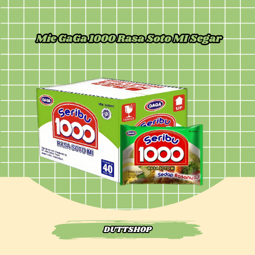 

Mie Gaga 1000 Seribu Soto Mie 1 Dus 40 Bungkus Harga Termurah Grosir