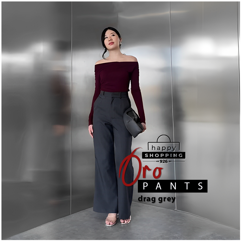 Zolla Winter Pleated Trousers Cullote Highwaist Pants HW Kulot Korean