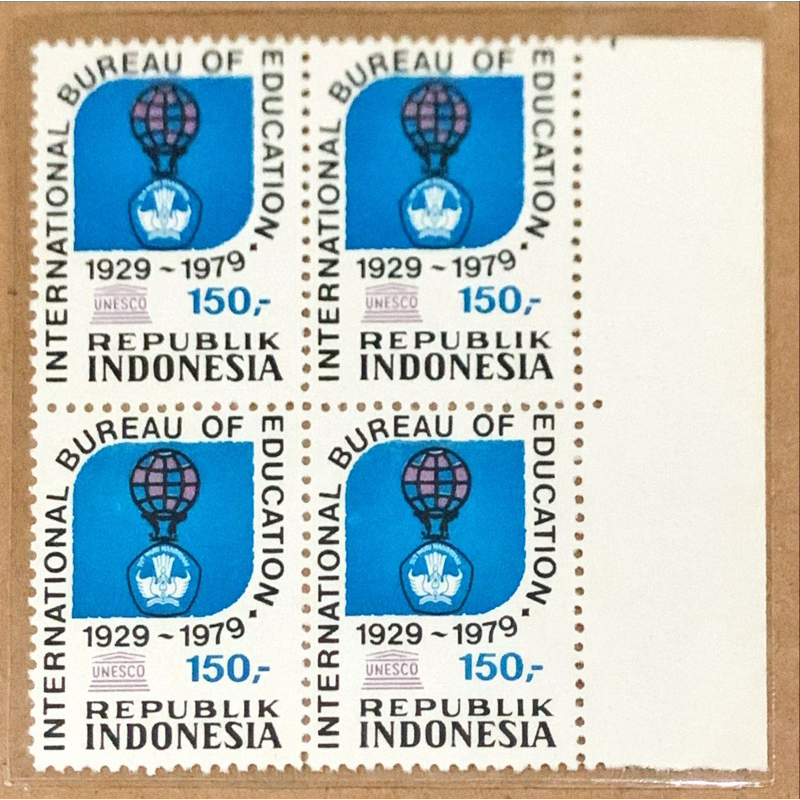 

(BA) PRANGKO INDONESIA 1979 50th BIRO PENDIDIKAN INTERNATIONAL SINGLE SET BLOK - 4 MNH.