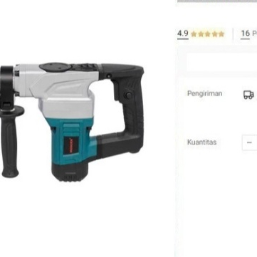 

Jack Hammer MODERN M-DH35 Demolition Hammer Bor Bobok Beton Hancur Hex