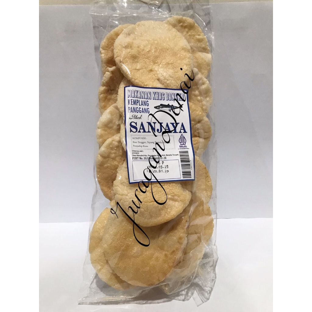

Kemplang Panggang Sanjaya/ Bangka / Kerupuk Ikan Tenggiri /Krupuk Ikan - 15pcs