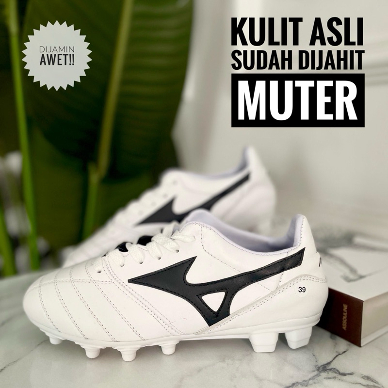 Sepatu Bola  Mizuno Kulit asli Sepatu sepak bola Kulit Asli Sepatu Bola Kulit Dewasa 39-43