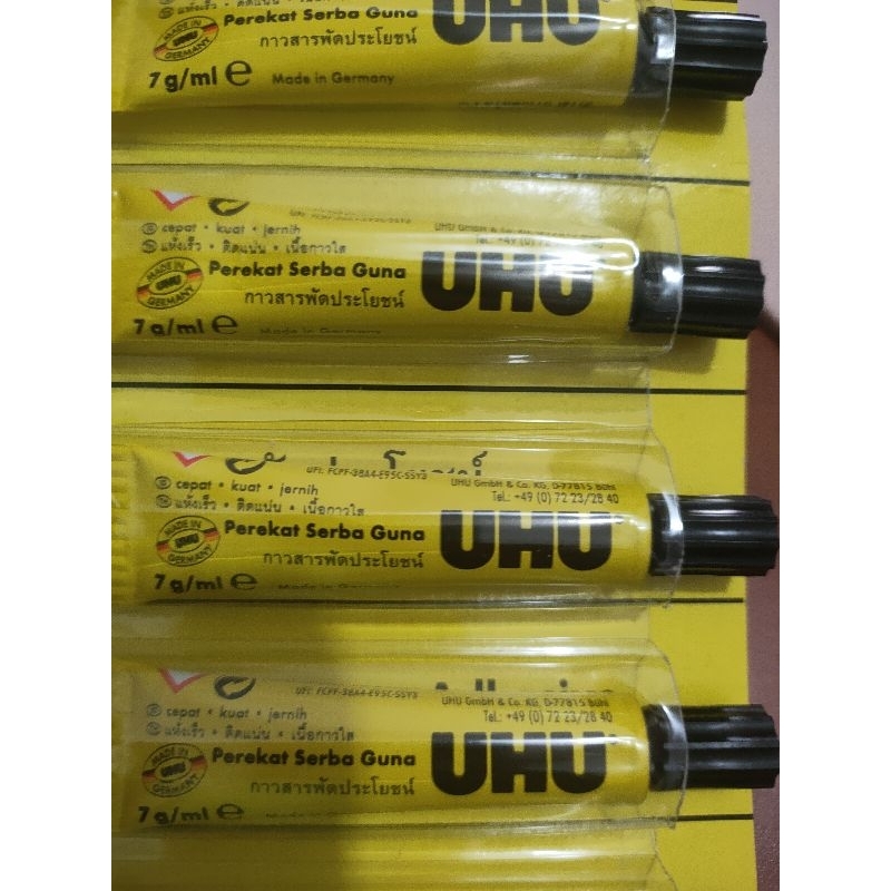 

Lem serbaguna perekat kuat merk UHU 7 g / 7 ml harga satuan