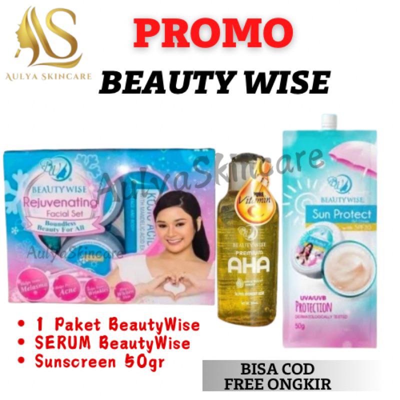 Kemasan Baru BEAUTY WISE Skincare Rejuvenating Asli 4 in 1