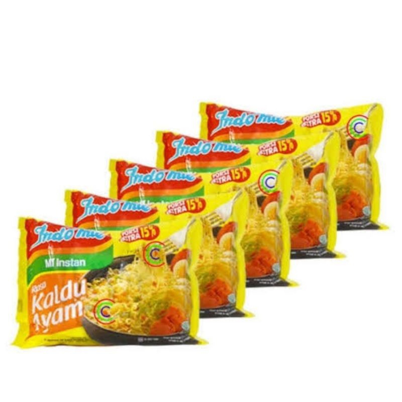 

Paket 5 Bungkus Indomie Kaldu Ayam / Mie Instan Indomie Rasa Kaldu Ayam