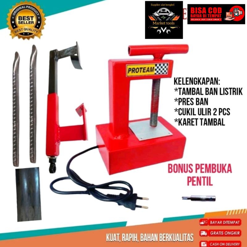 paket lengkap tambal ban listrik otomatis 5 menit