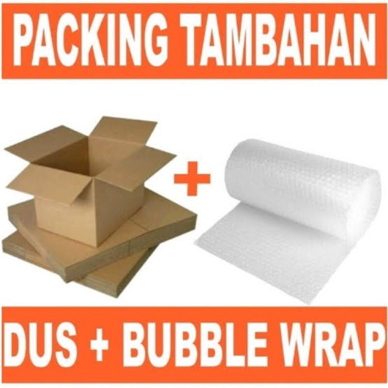 

packing tambahan / packing extra / bubble wrap / kardus tambahan / royale de fleur