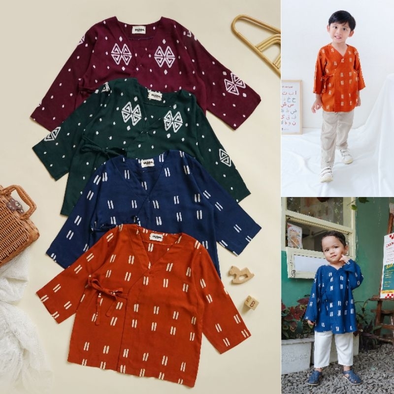 BIL&BUL | Xylo Kimono Shirt - Atasan Kimono Anak Balita Batik Jumputan