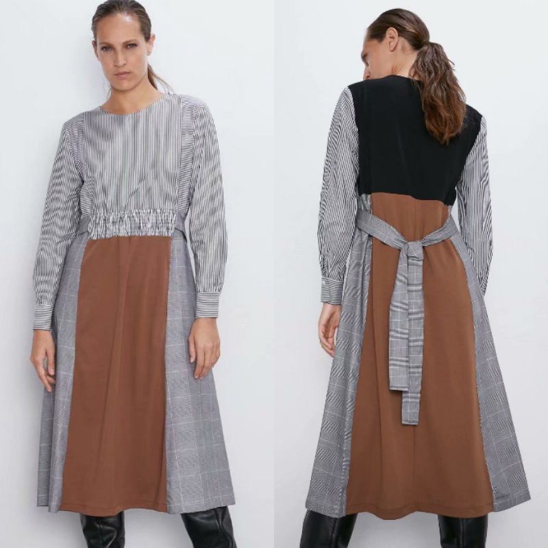 BARU ZARA Dress Long Kombi Original (HRGNET)