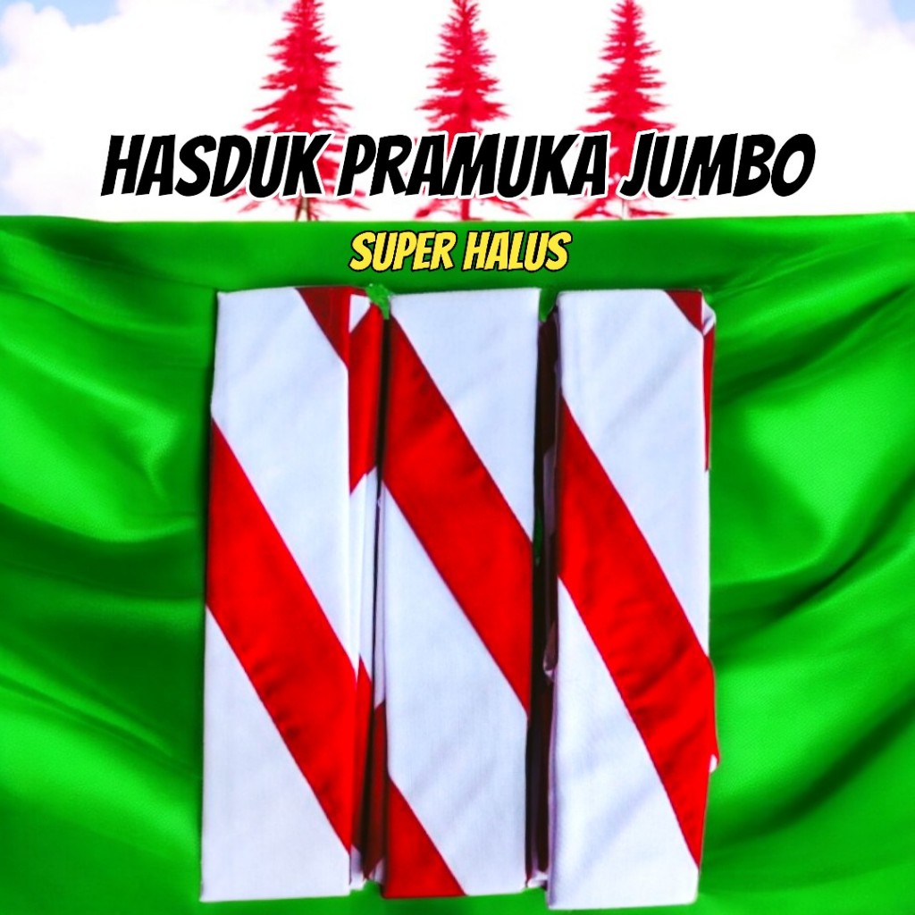 Hasduk jumbo / kacu hasduk pramuka jumbo super halus
