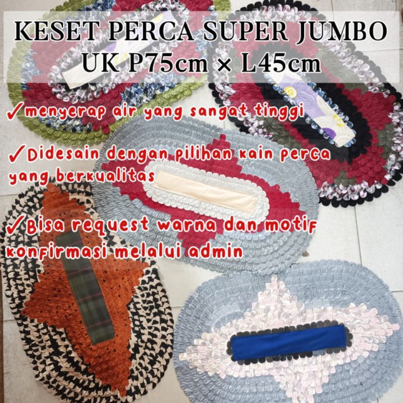 KESET/KESET KAIN PERCA/KESET NYERAP AIR/KESET KAMAR MANDI/KESET BESAR/KESET DAPUR/KESET WC/KESET PER