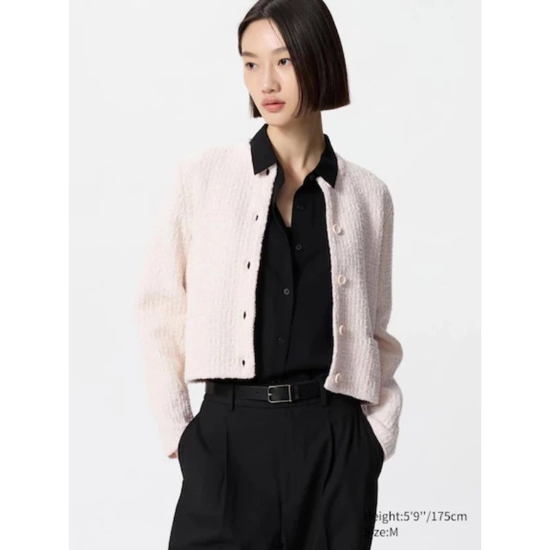 Preloved cardigan uniqlo pink