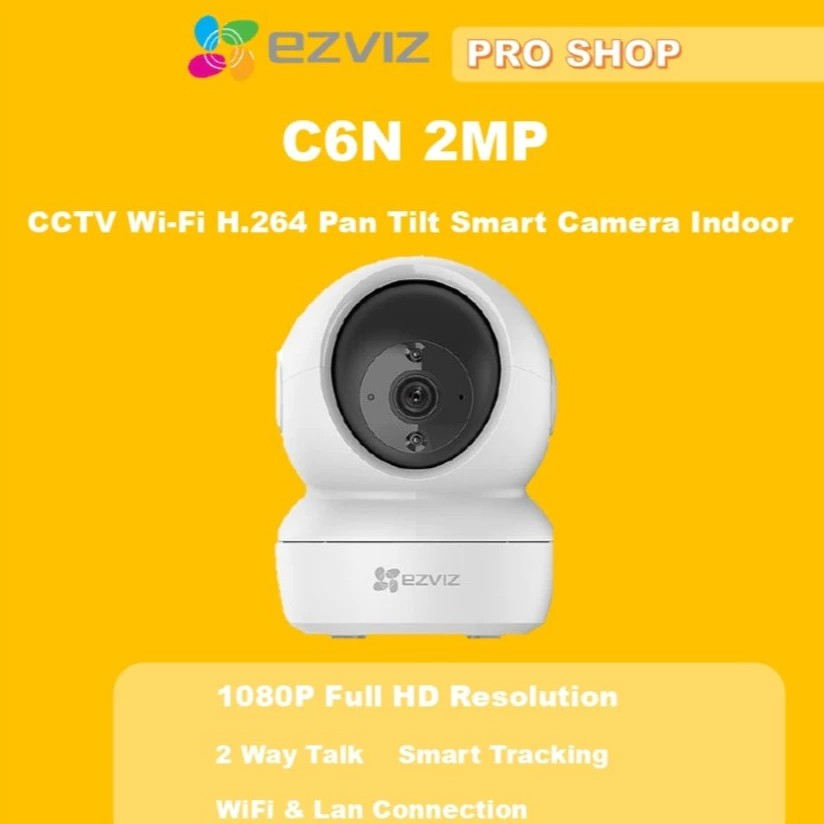 T2T Ezviz C6N Indoor 2MP PTZ 360 Auto Smart Tracking mini dc ups RBU