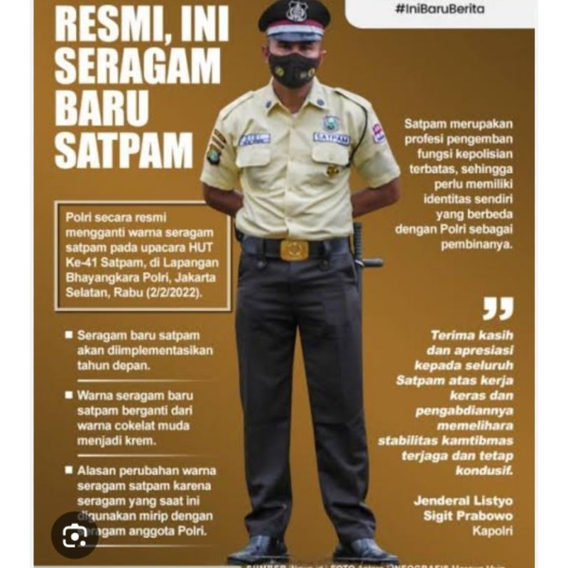 Termurah SERAGAM SATPAM PDH KOMPLIT*#BAHAN TWISS PREMIUM*#575.000 DAPAT TOPI PET +BAJU+KAOS