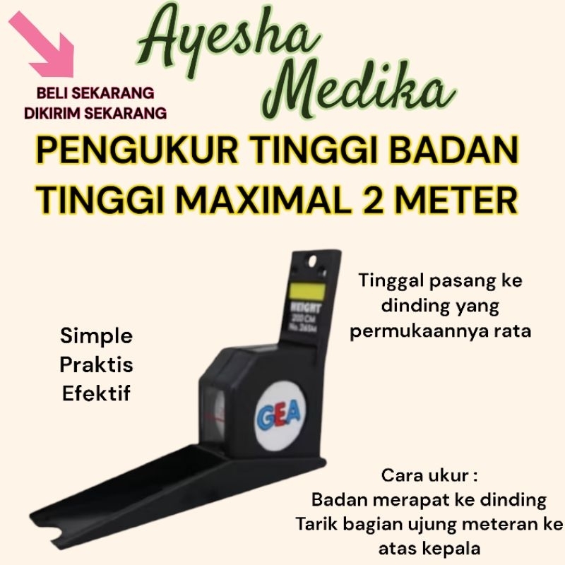 Alat ukur tinggi badan Gea