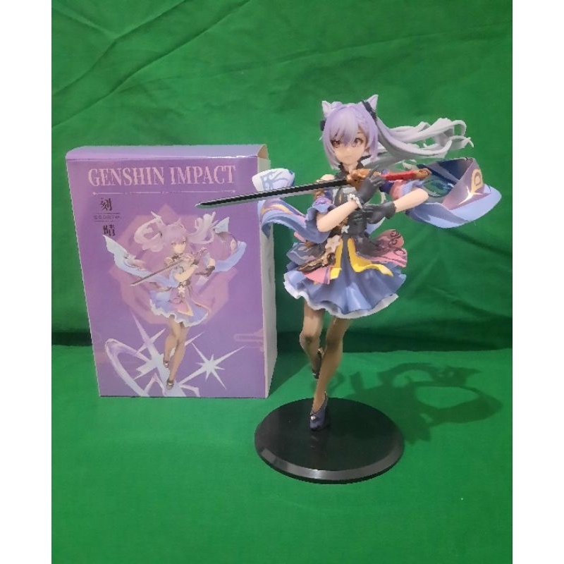 Action figure Keqing Genshin Impact anime mainan anak