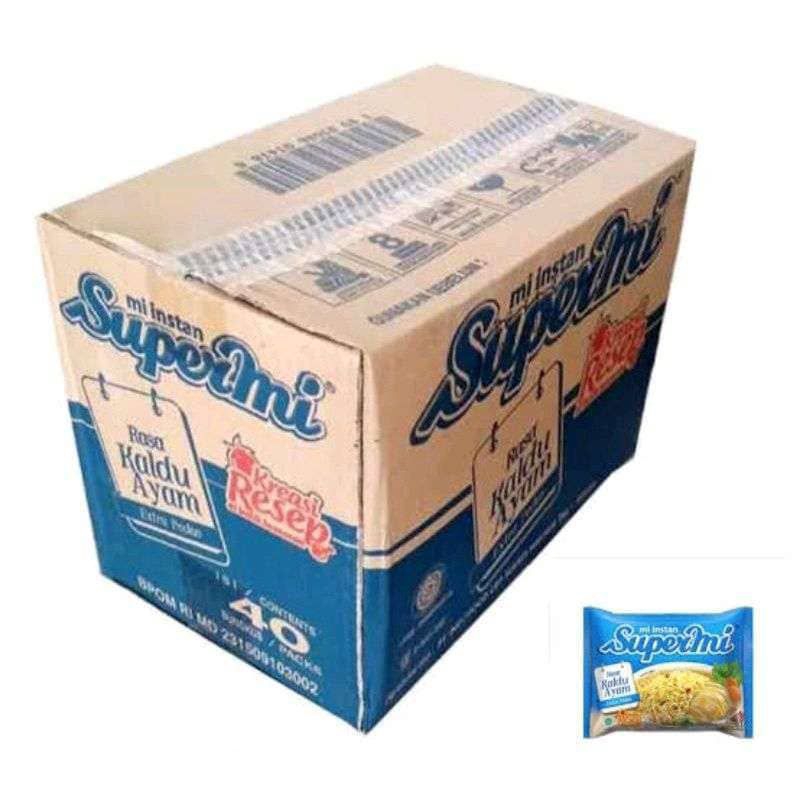 

MIE INSTAN MIE SUPERMI KUAH RASA KALDU AYAM 1 DUS ISI 40 PCS