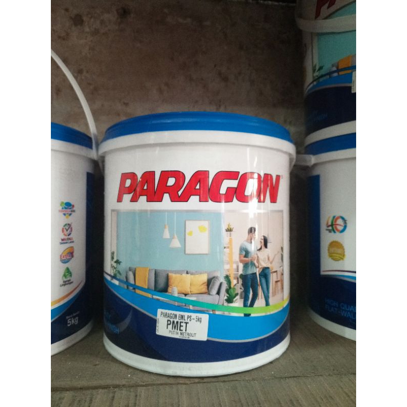 cat tembok Paragon putih salju - p.met - putih metro 5kg