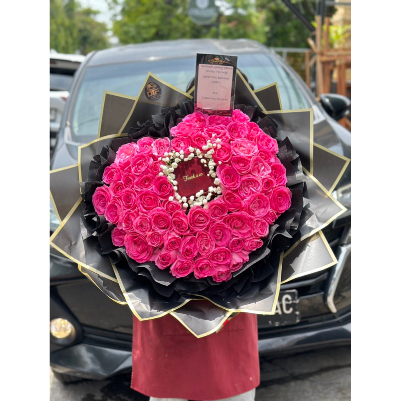Size XL Candy Roses Bentuk Love Add Box cincin dari konsumen Real Picture Mewah Size Extra Large/ Va