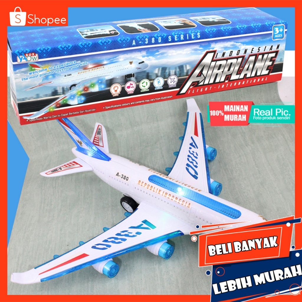 Promo Mainan Pesawat Bo Menyala Bersuara Talbiyah Labaikallah Dus Bp67 Pesawat Indonesia Airplane