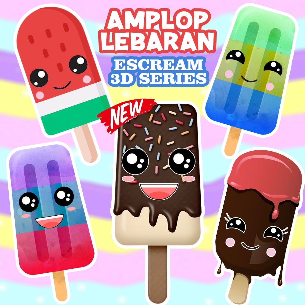 

Amplop 3D Lebaran 2025 EsCream Viral Murah