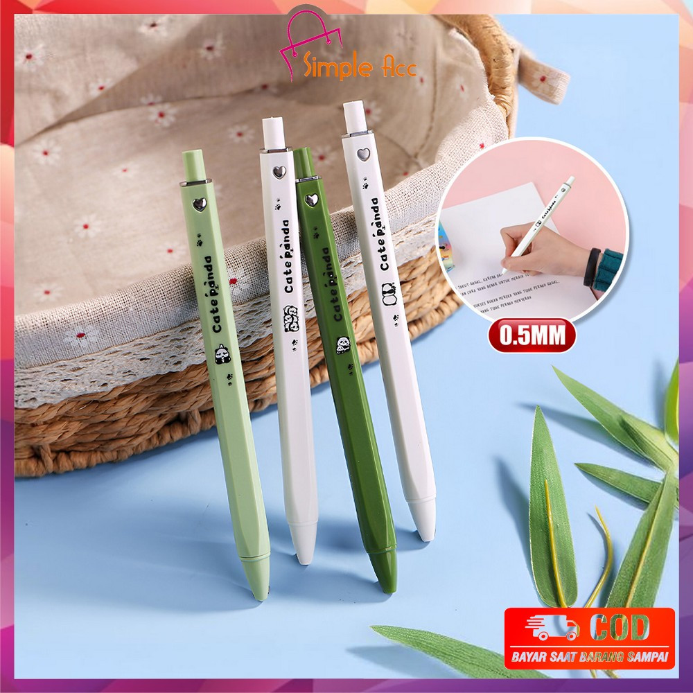 

DO-A104 Pulpen Gel Mekanik 0.5MM Motif Panda Alat Tulis Sekolah dan Kantor / Gel Pen Pena Cetek Bentuk Persegi Panda Lucu