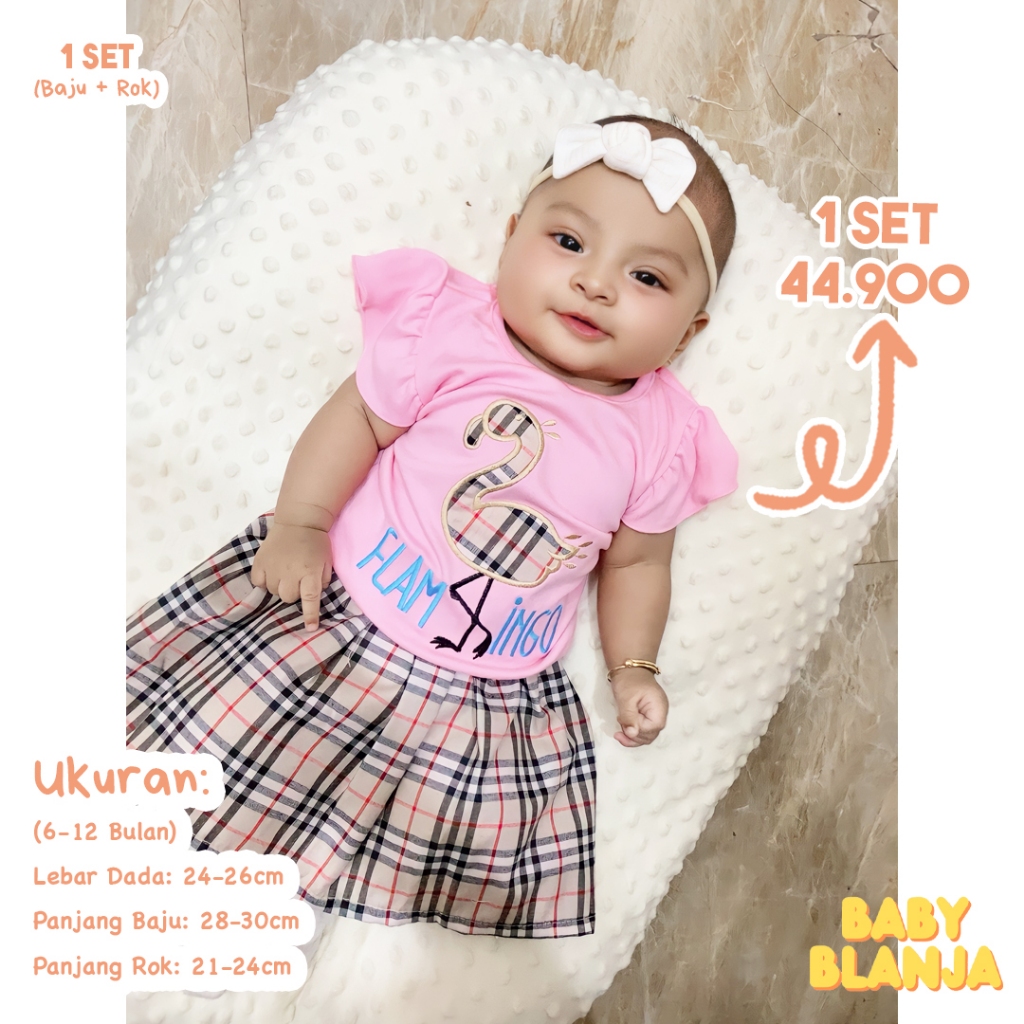 Baju Bayi Perempuan 6 12 Bulan Ciara Set