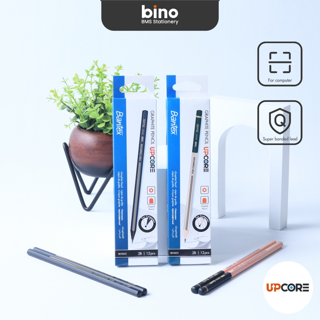

[BMS Surabaya] Bantex Pensil Graphite 2B Pegangan Segi Enam Isi 12 Pcs Per Pack