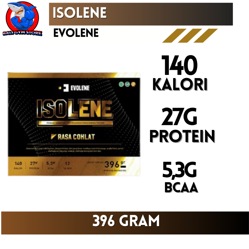 Evolene Isolene 12 Sachet - Whey Protein Isolate BPOM & Halal