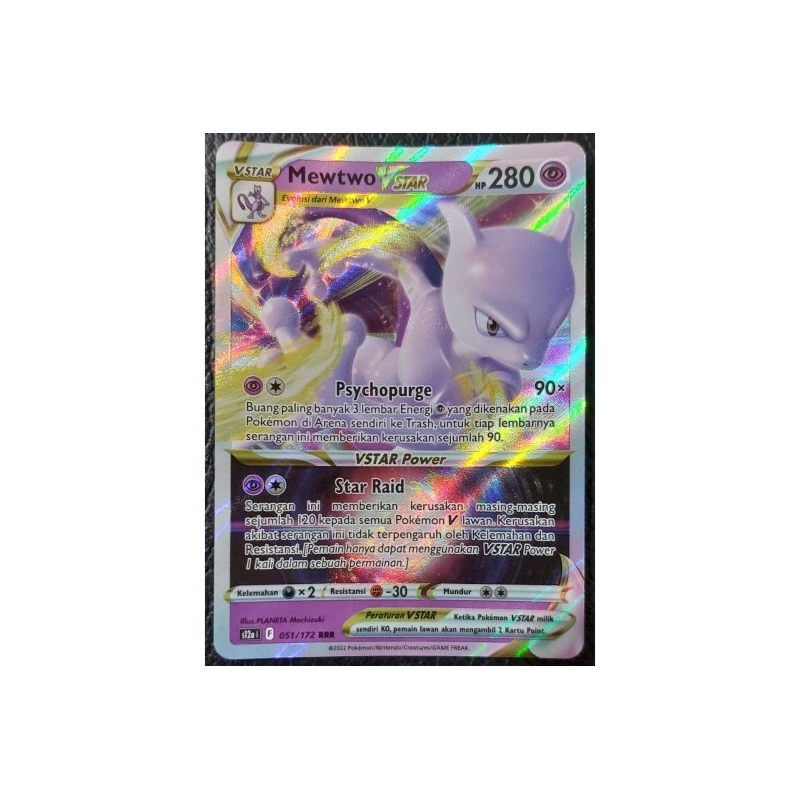 Kartu Pokemon TCG - Mewtwo V Star RRR (s12a) 051/172