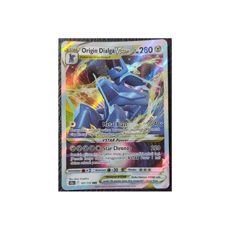 Kartu Pokemon TCG - Origin Dialga V Star RRR (s12a) 101/172