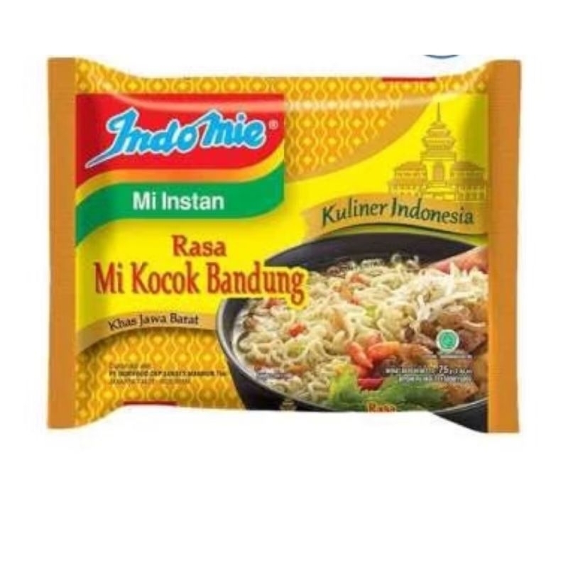 

Mie Instan Indomie Mi kocok Bandung kemasan 3PCS