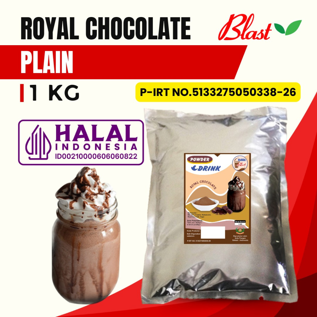 

Bubuk ROYAL COKLAT 1 KG - Bubuk Minuman Rasa Cokelat - Powder Drink Royal Chocolate