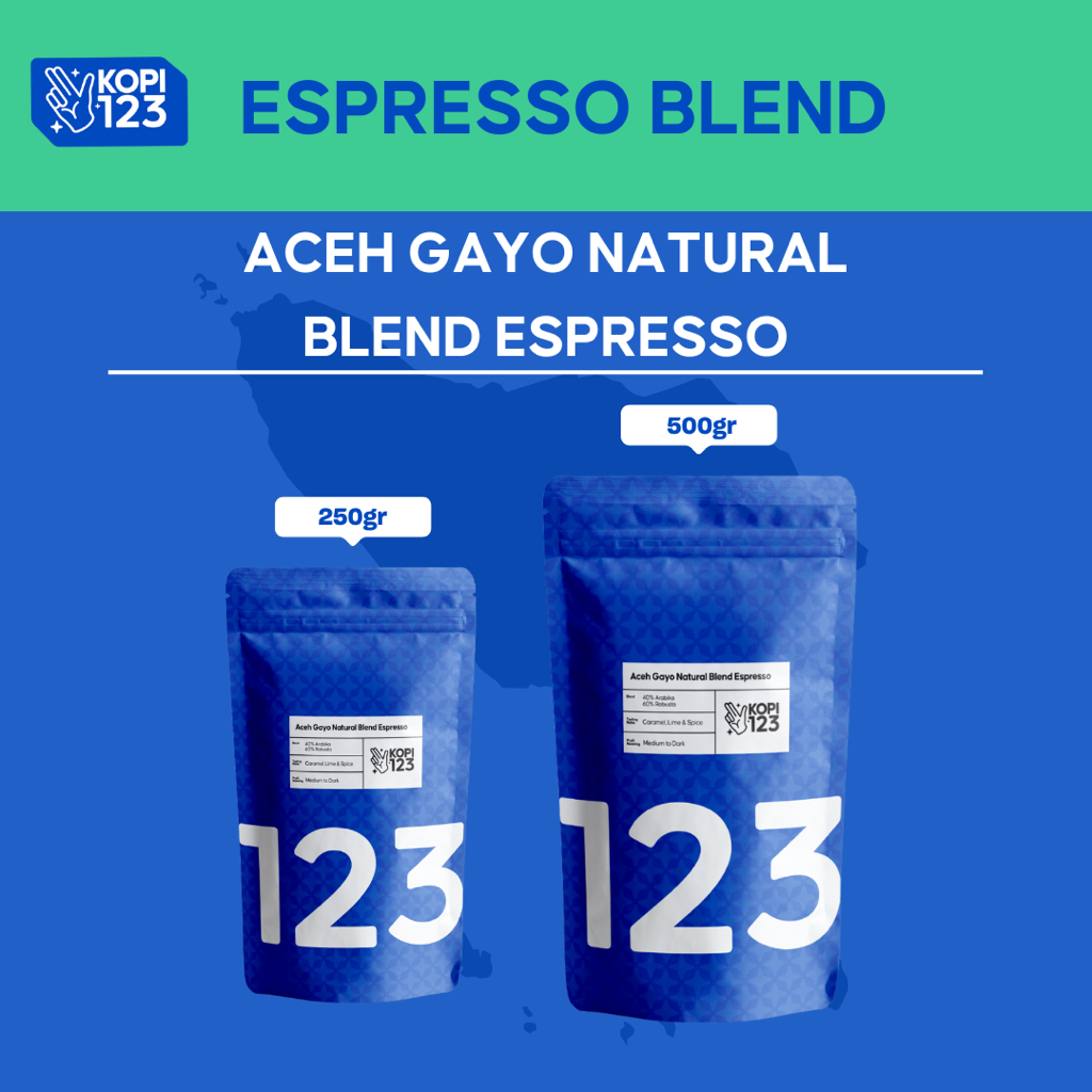 

KOPI GAYO ACEH NATURAL BLEND ESPRESSO 500GR
