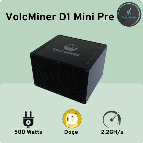 VolcMiner D1 Mini Pre 2.2G 500W DOGE DOGE Miner Kripto Asic Miner