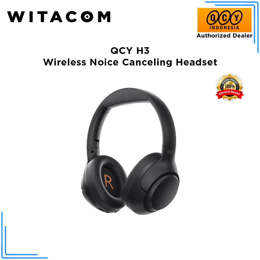 QCY H3 Wireless Noise Canceling Headset - Garansi Resmi
