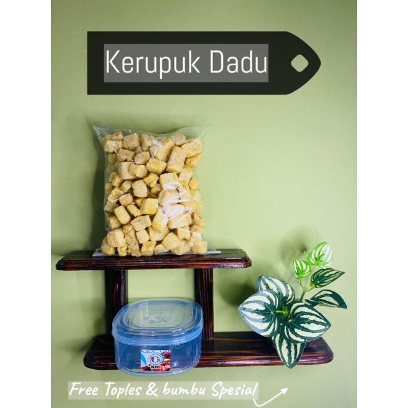 

Kerupuk Dadu Kriuk free bumbu tambahan + free topless