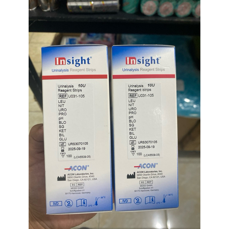 Insight urinalysis 10p strip 100's
