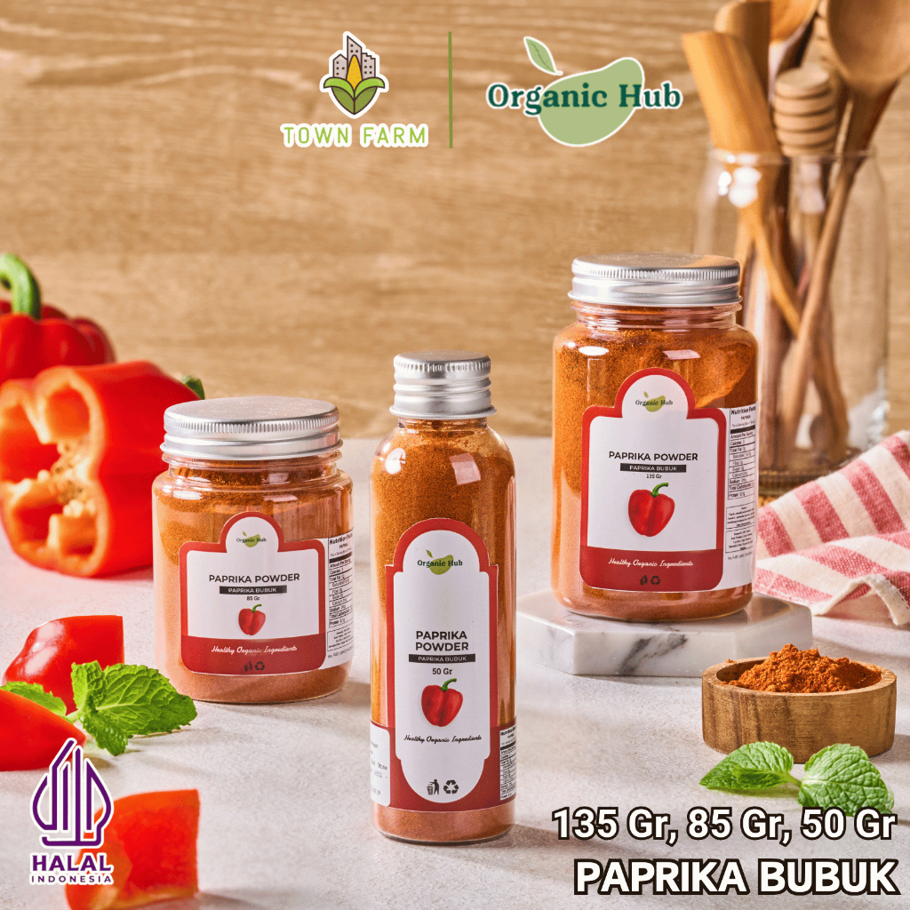 

Organic Hub Paprika Merah Bubuk Red Paprika Powder Bumbu Masak Dapur Rempah Premium Asli
