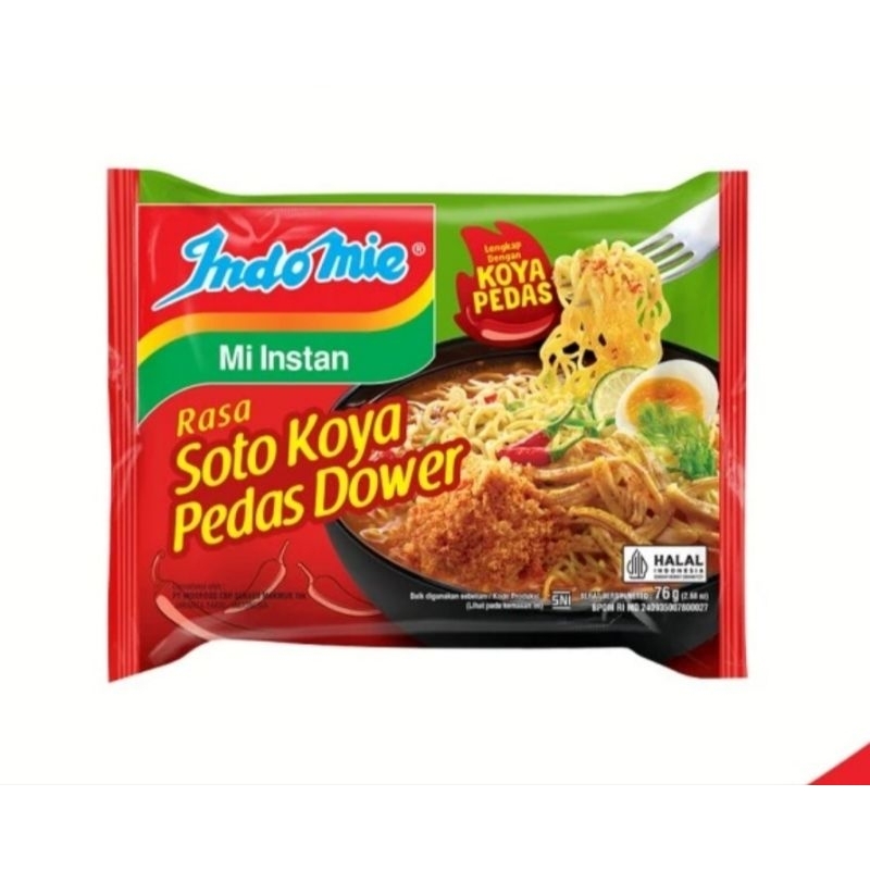 

Indomie kuah rasa soto koya pedas dower 78 gr / pcs