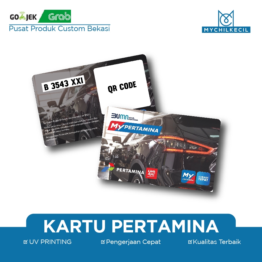 

Kartu My Pertamina UV Printing/ Kartu Barcode /PVC card Satuan bisa desain sendiri