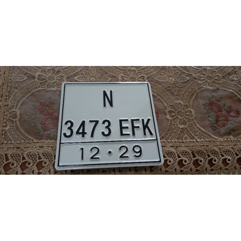 Plat nomor vespa bisa untuk motor matic lain