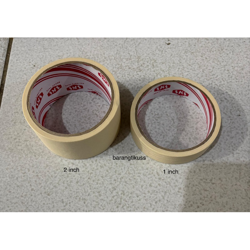 

Lakban kertas SKS 1 inch 24mm x 15 meter / 2 inch 48mm x 12 meter